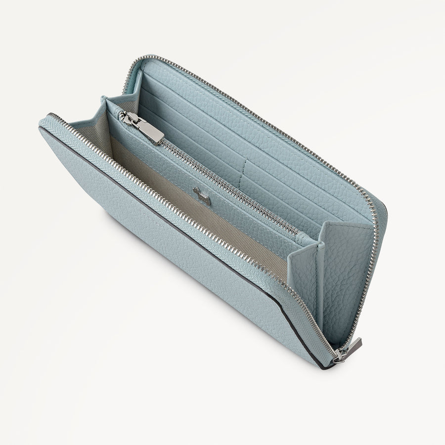 Dukes Place Large Zip Around Purse Seafoam