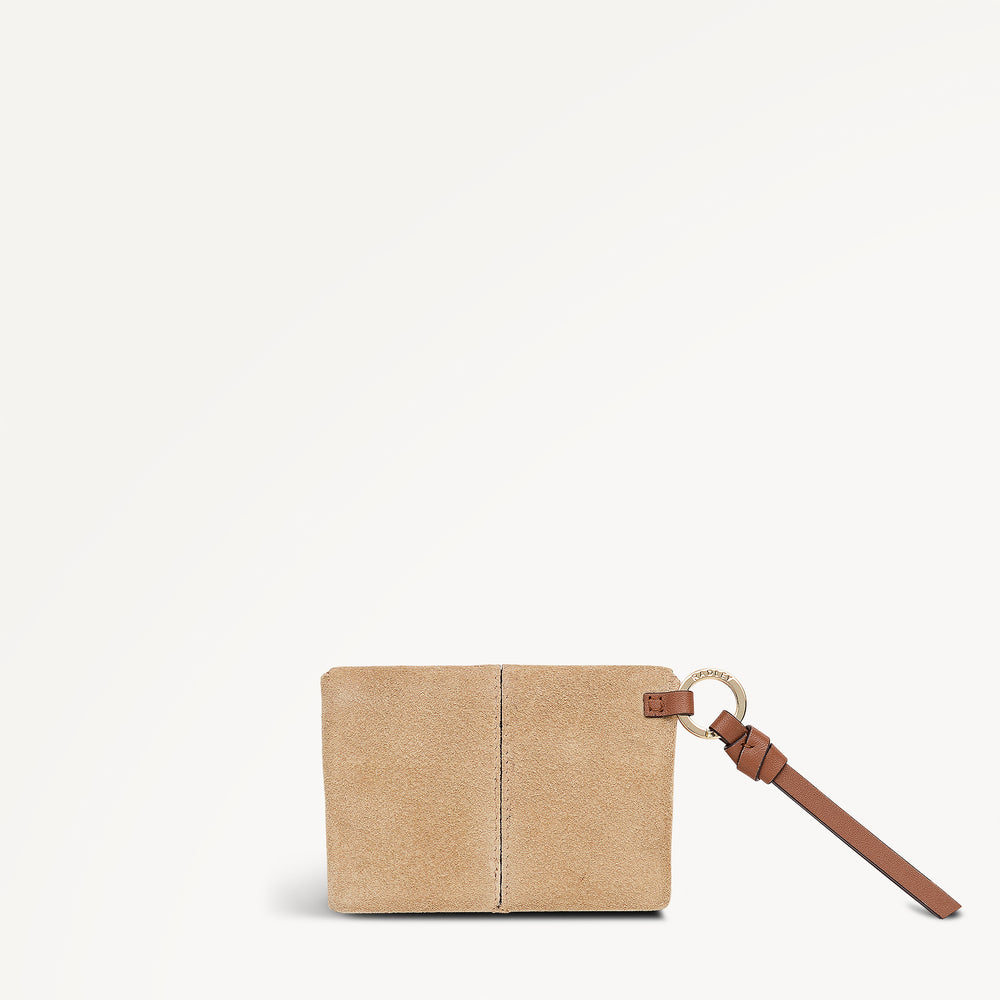 The Connaught - Suede Small  Card Holder Sahara - 113895
