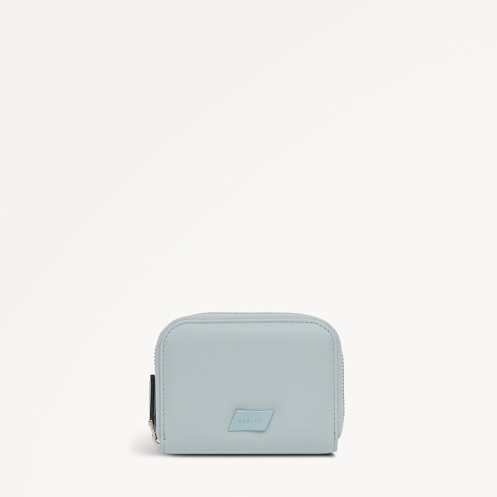 The Belsize - Puffy Small Zip Around Purse Seafoam - 113900