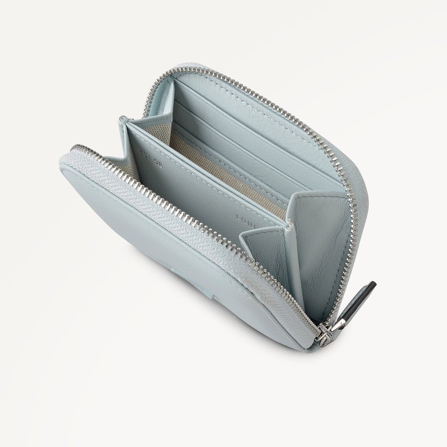 The Belsize - Puffy Small Zip Around Purse Seafoam - 113900