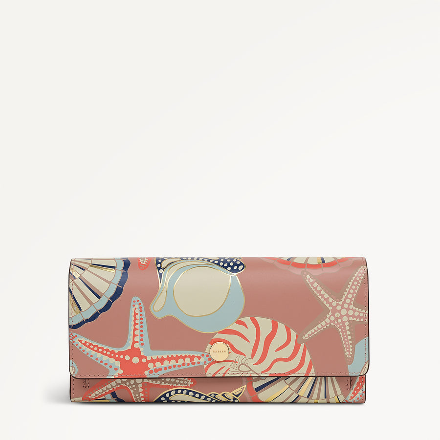 Picton Place - Shell Large Flapover Wallet Carnation - 113903