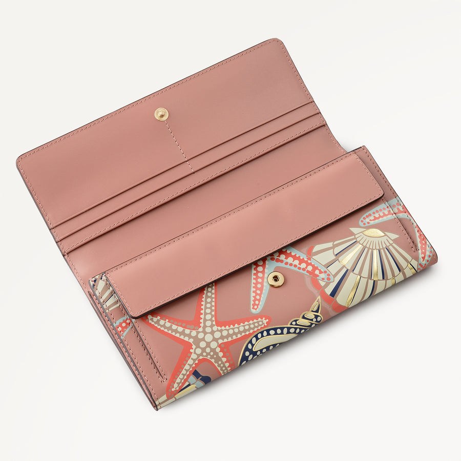 Picton Place - Shell Large Flapover Wallet Carnation - 113903