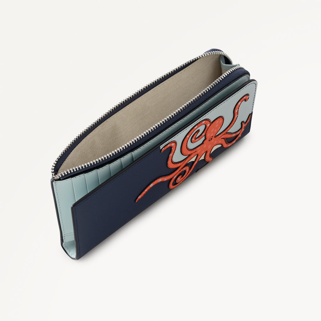 Chilworth Street - Octopus Large Zip Around Wallet Naval - 113906