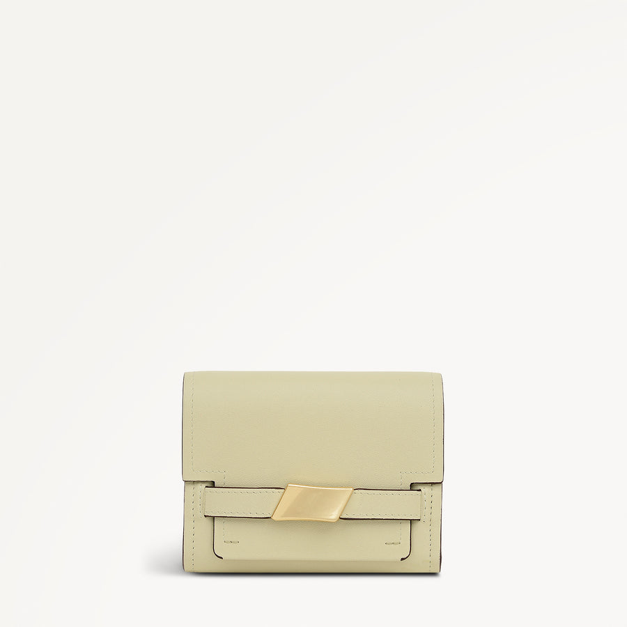 The Christina Medium Flapover Wallet Lemongrass