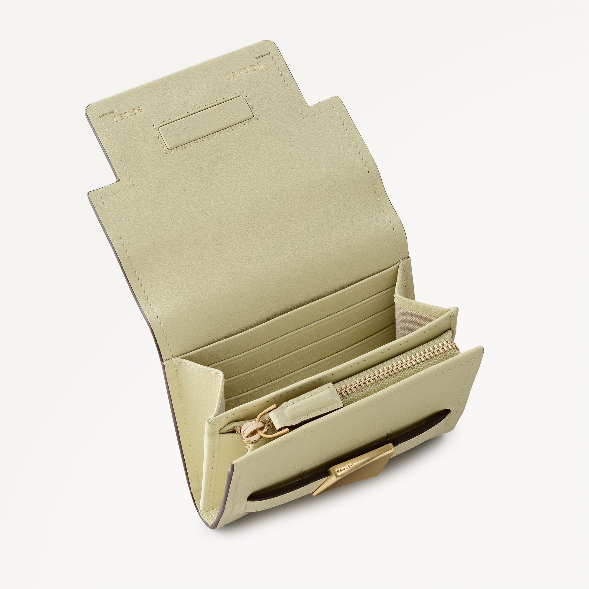 The Christina Medium Flapover Wallet Lemongrass