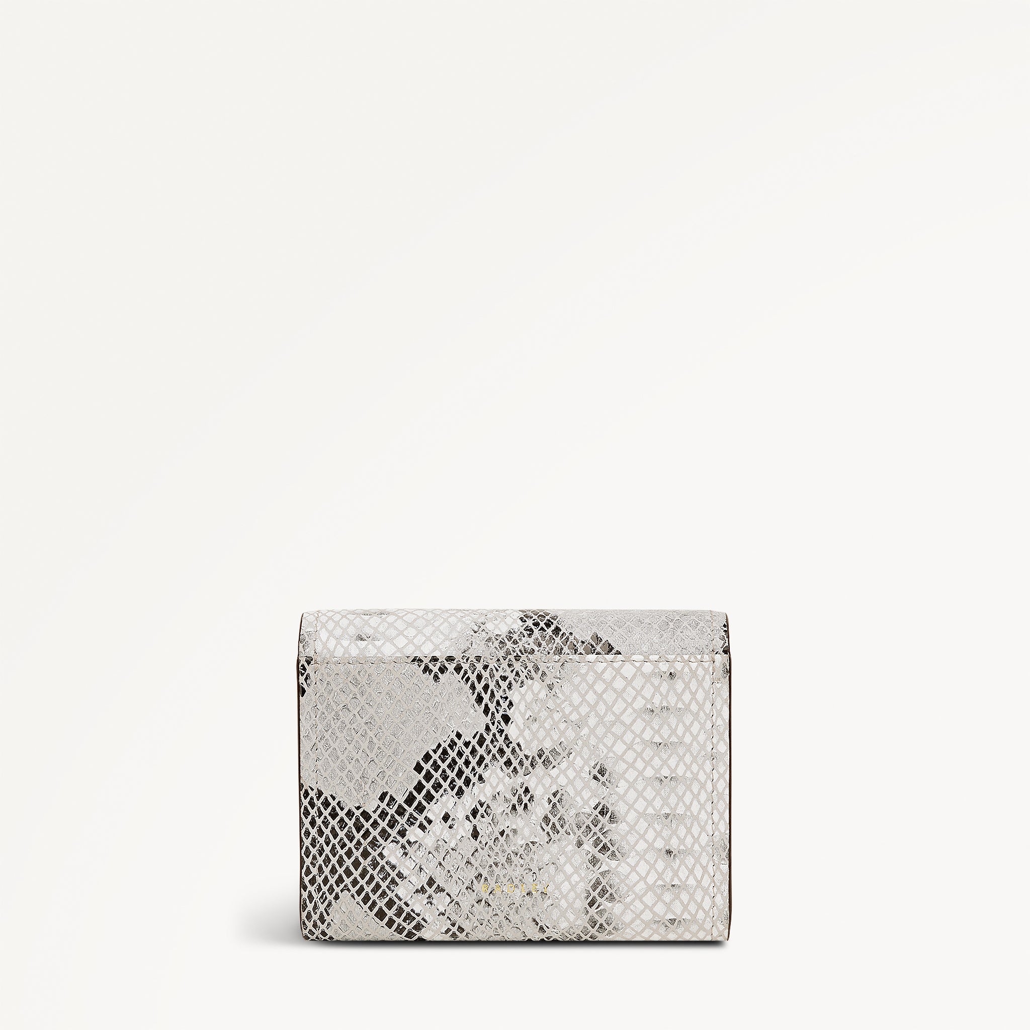 The Christina - Faux Snake Medium Flapover Wallet Salt - 113909