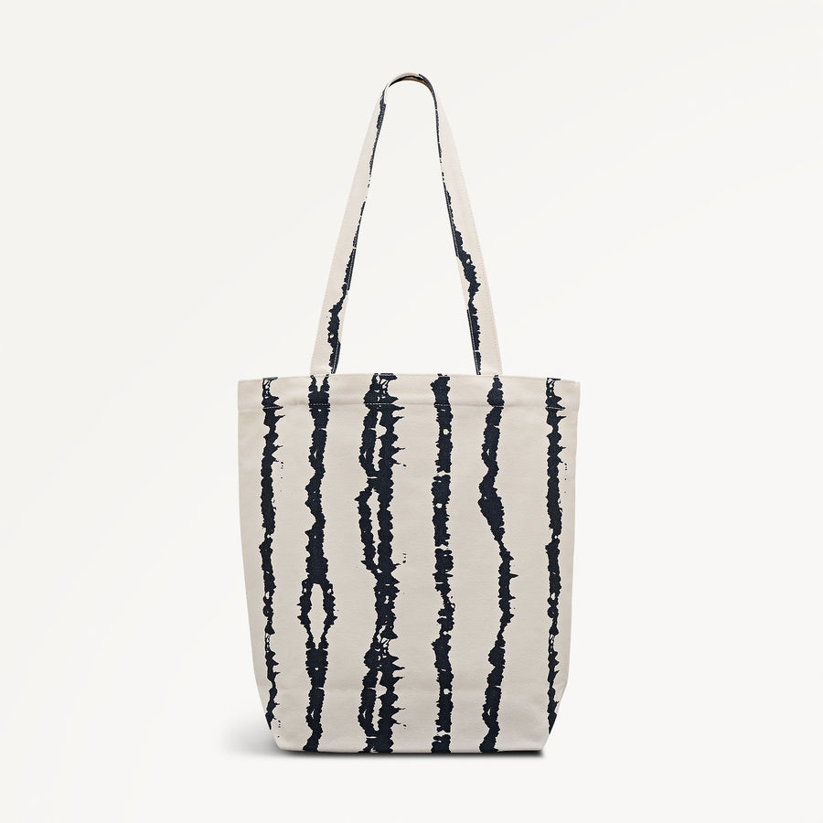 Tie Dye Stripe Medium Open Top Tote Natural - 113931