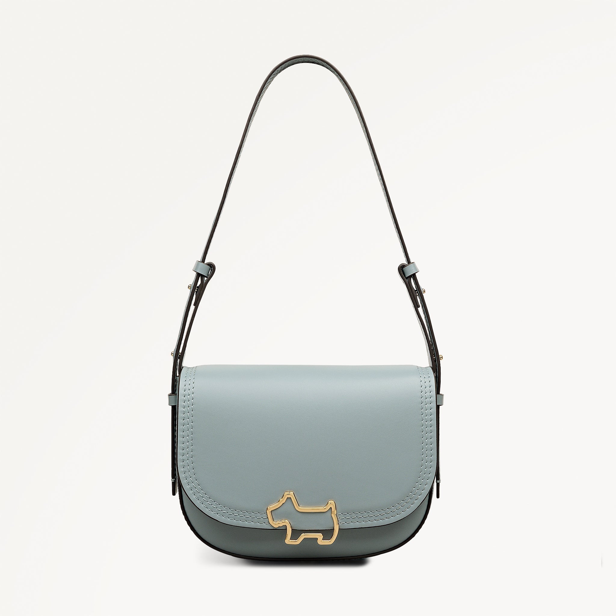 【Parts Lab.】Cow Suede Flap Shoulder Bag Parts Lab.】Cow Suede Flap Shoulder Bag Cow Print Horsebit Flap