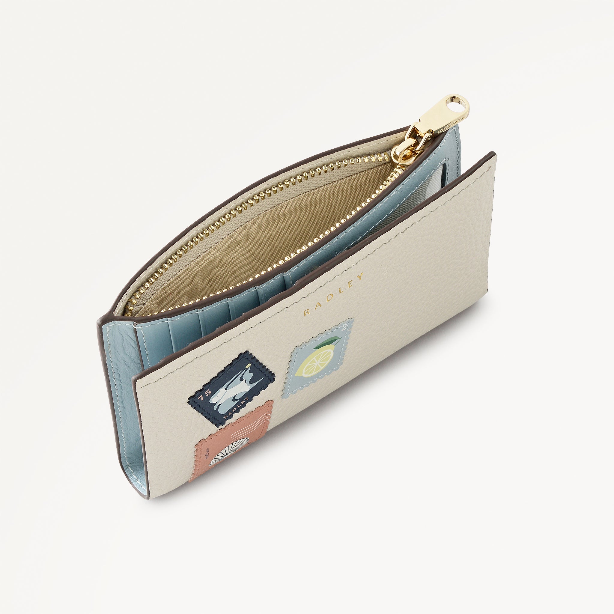 タイムリープカルタ Luggage Lane Medium Bifold Purse Shell - 114106