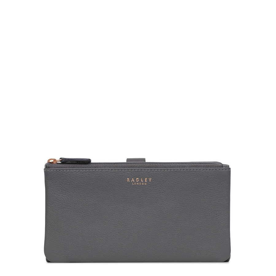 Larkswood Leather Large Bifold Wallet in Charcoal - 13703