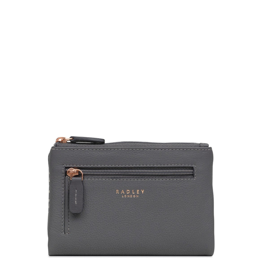 Larkswood Leather Medium Bifold Wallet in Charcoal - 13707