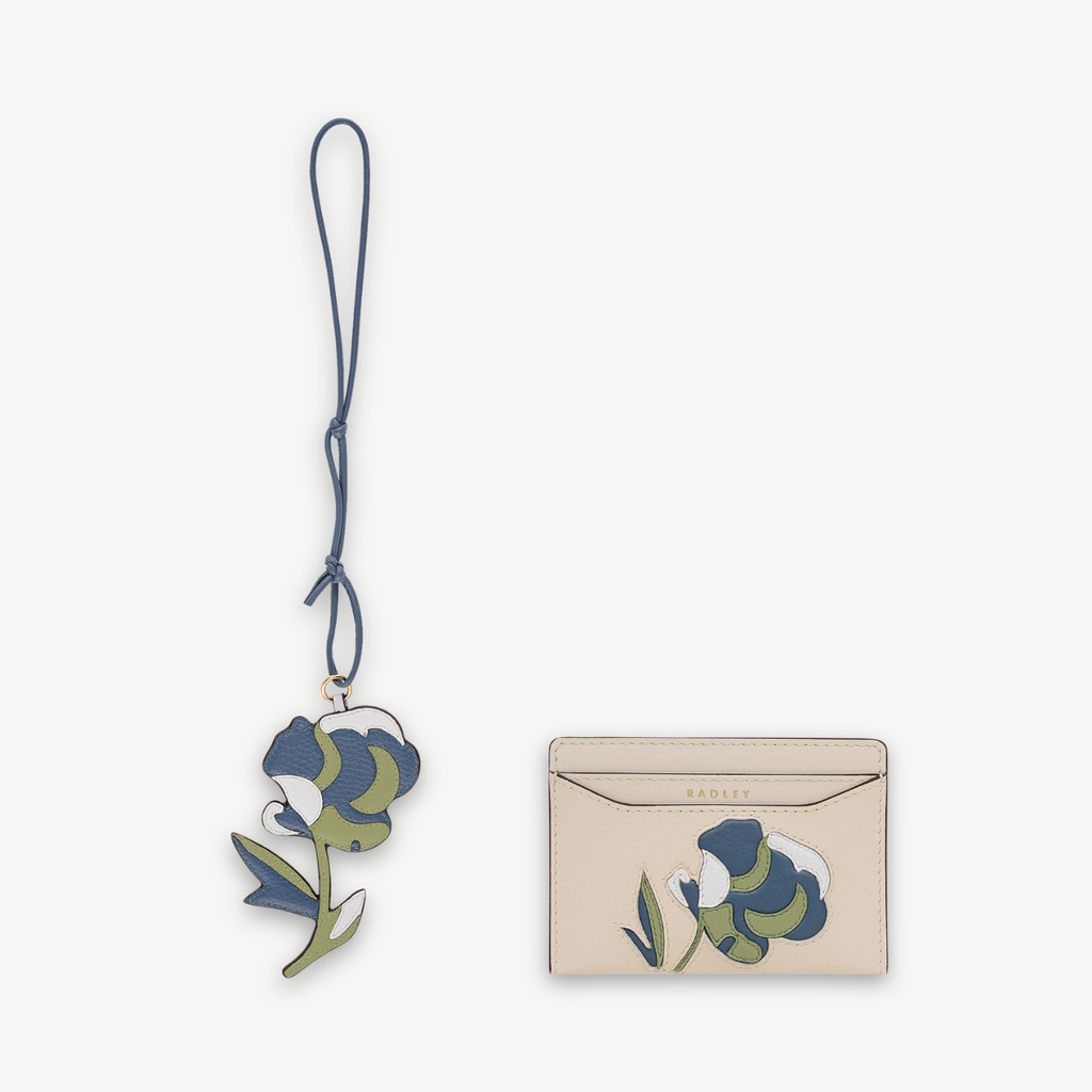 Floral Card Holder and Flower Charm