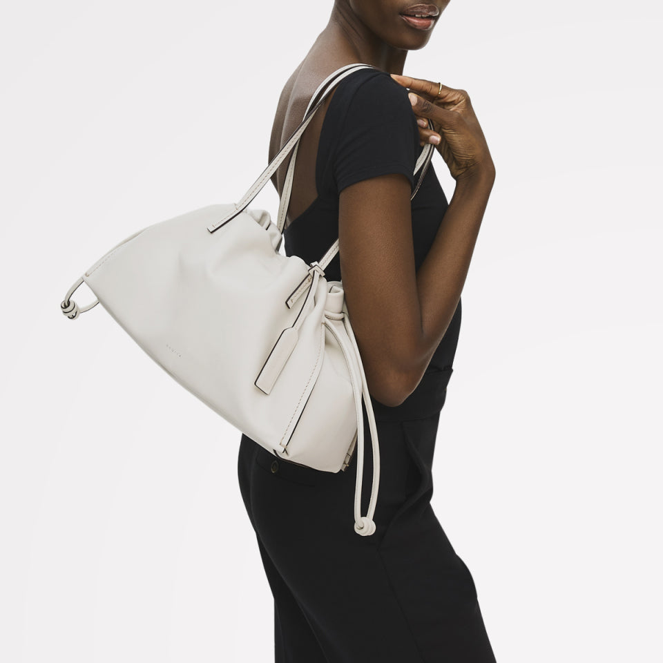 The Roxburgh Large Drawstring Shoulder Salt - 113840