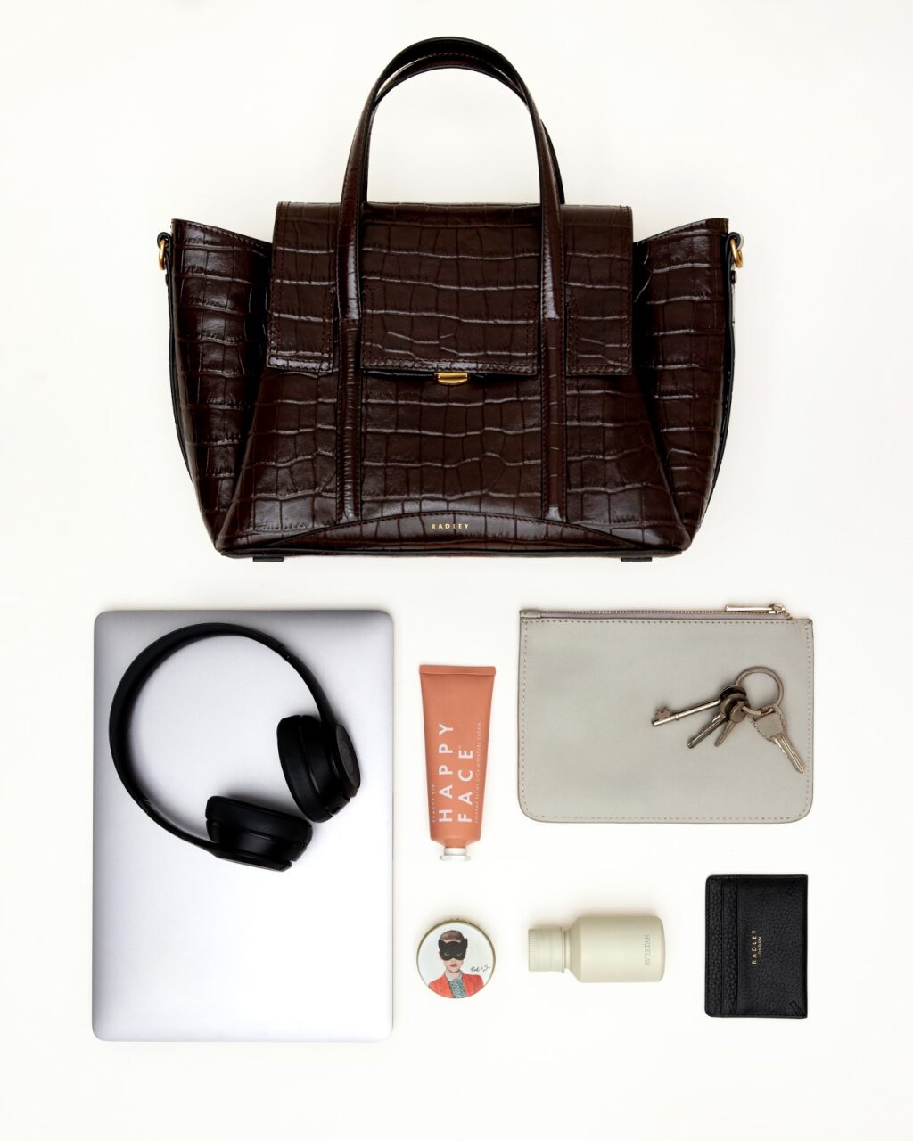 Dark Oak Medium Flapover Grab | The Chancery AW25 | Radley London