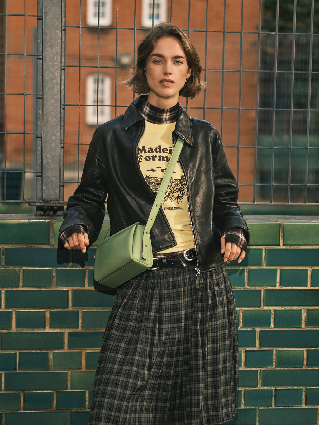 The Selina Small Flapover Cross Body Apple - 113124