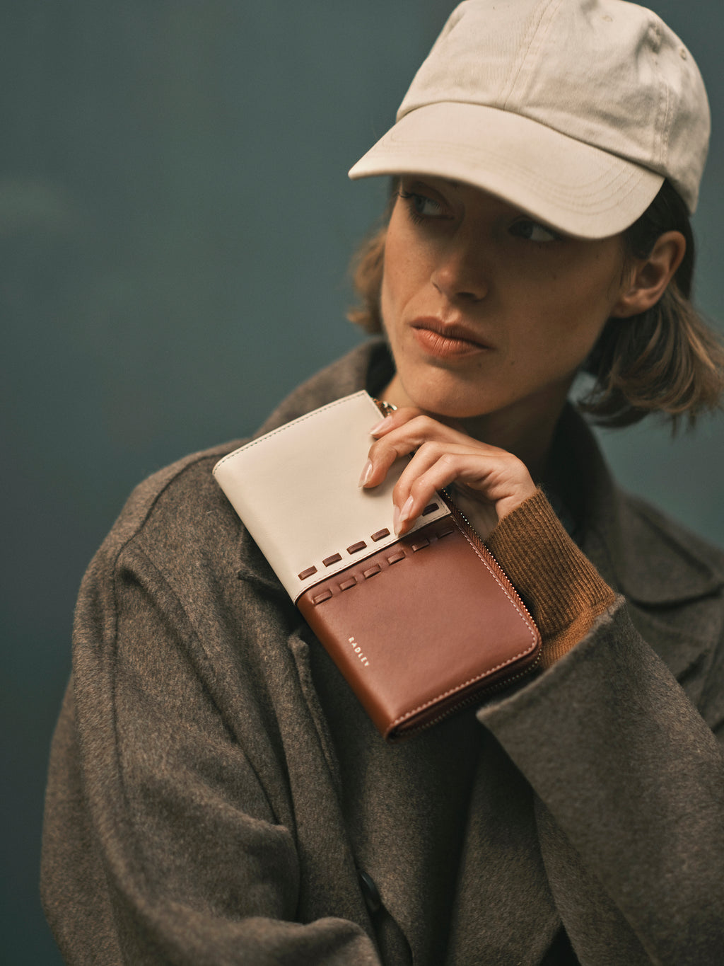 The Abbey - Patchwork Large Zip Around wallet Salt - 113186