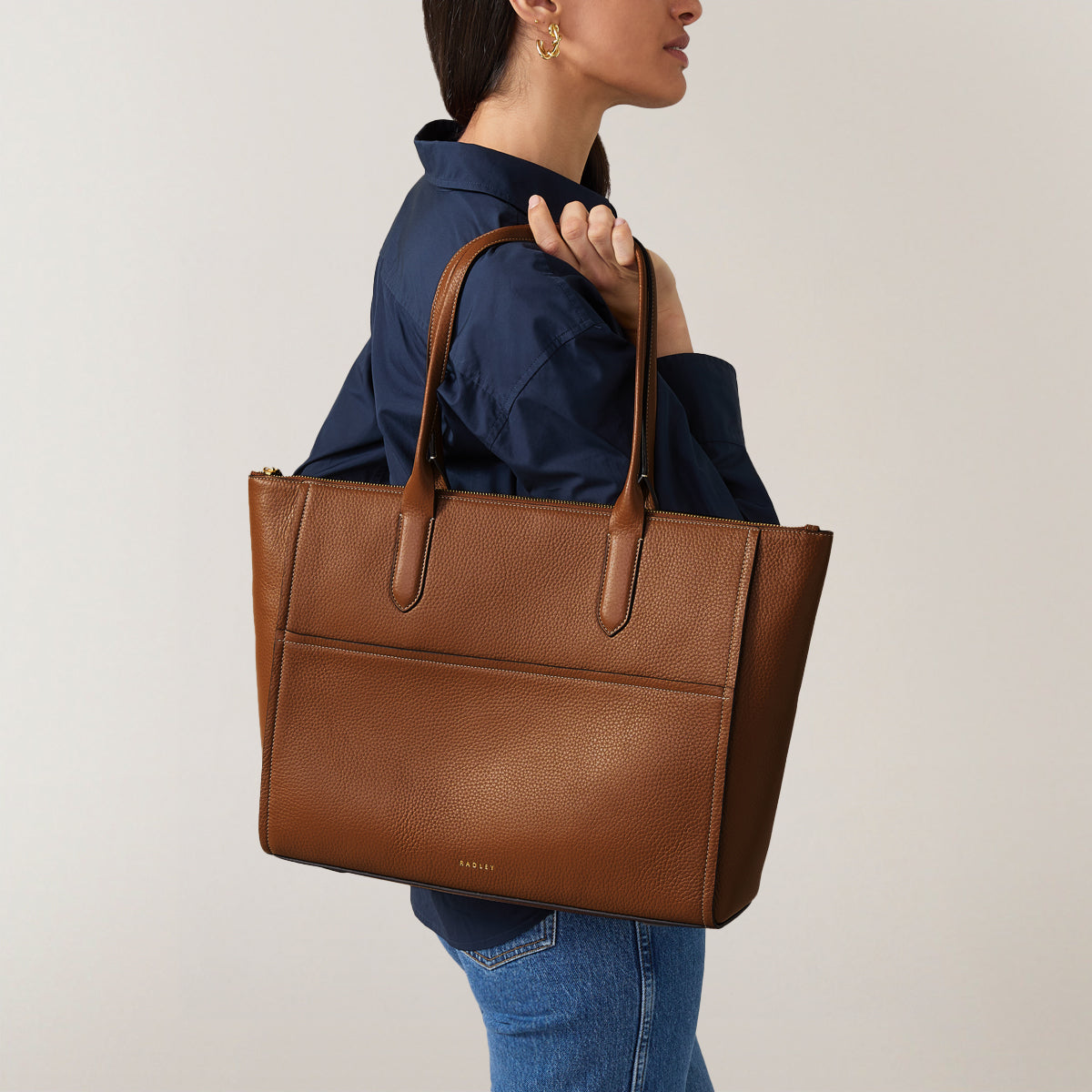 Oak Street Medium Ziptop Tote Bag and Medium Wallet Bundle