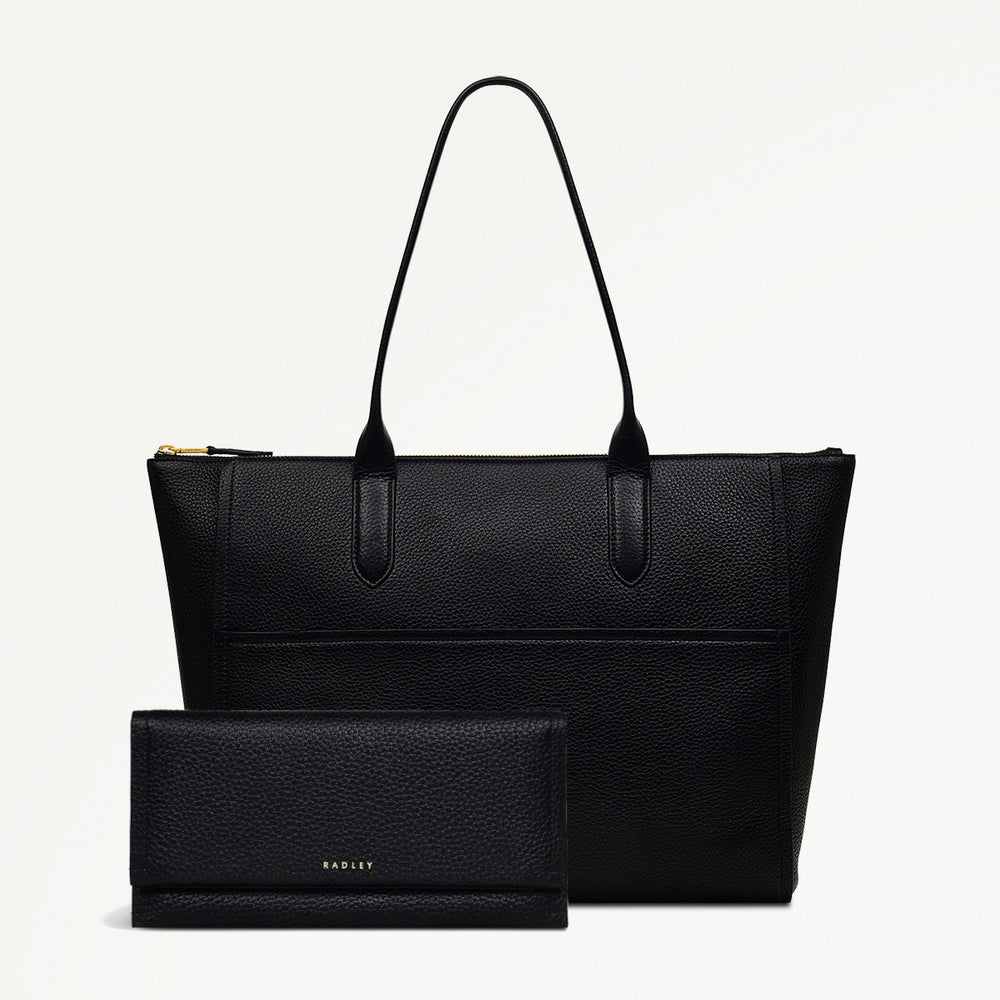 Oak Street Medium Ziptop Tote Bag and Large Wallet Bundle