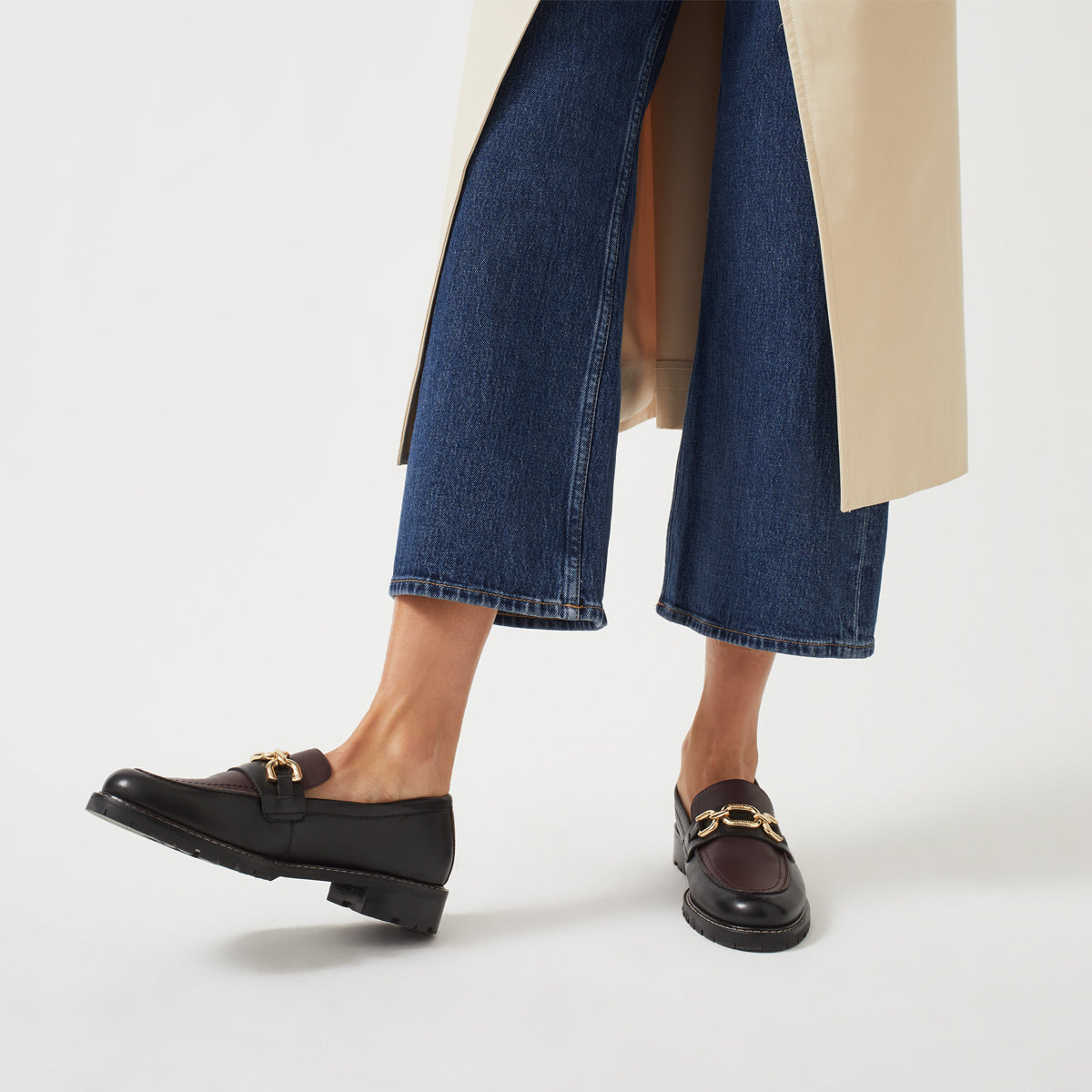 CAVENDISH AVENUE - C CHUNKY CHAIN LOAFER DARK CHERRY