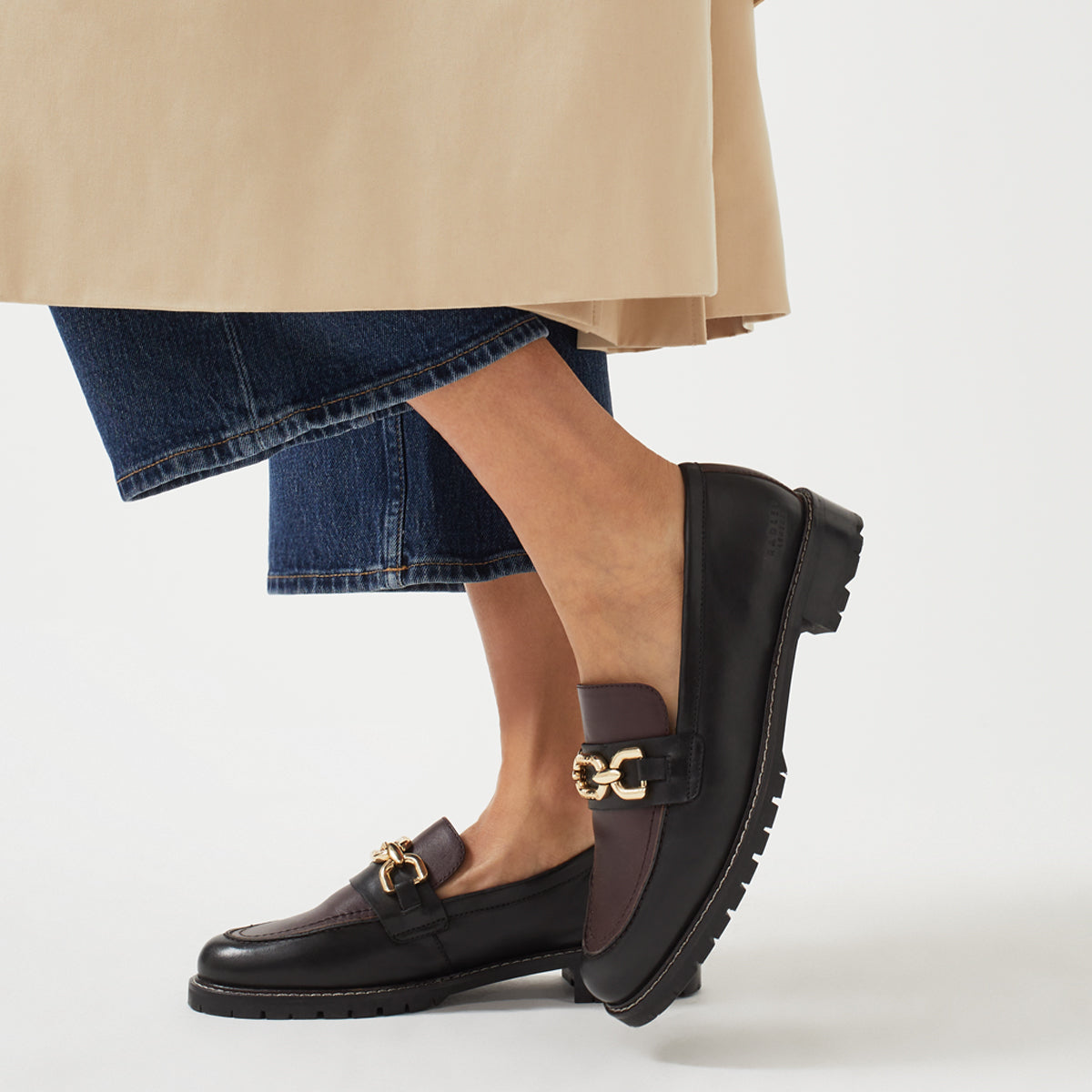 CAVENDISH AVENUE - C CHUNKY CHAIN LOAFER DARK CHERRY
