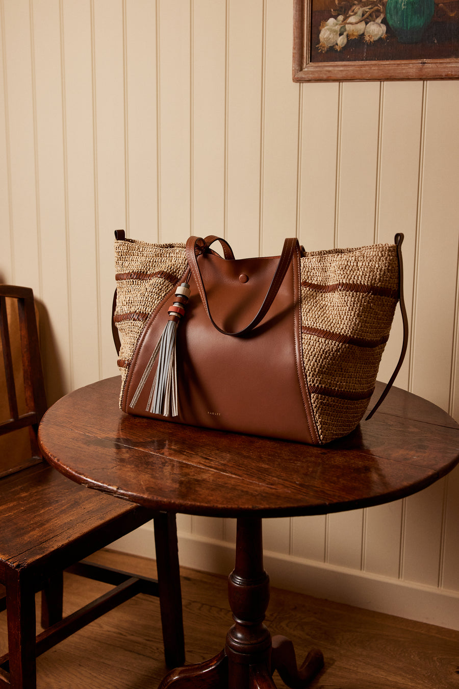 Tassel Small Bag Charm Steel - 113579