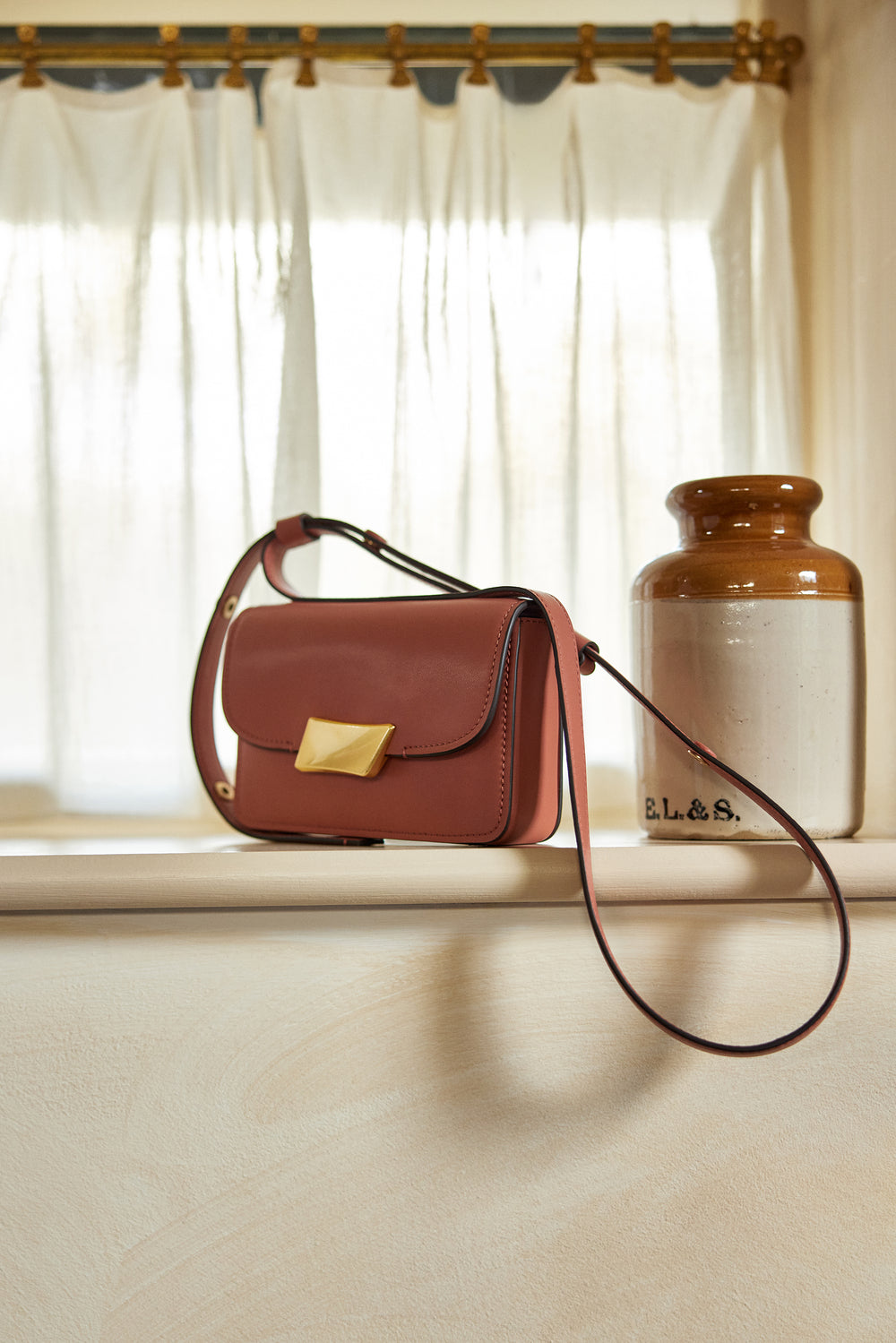 The Belsize Mini Flapover Cross Body Carnation - 113478