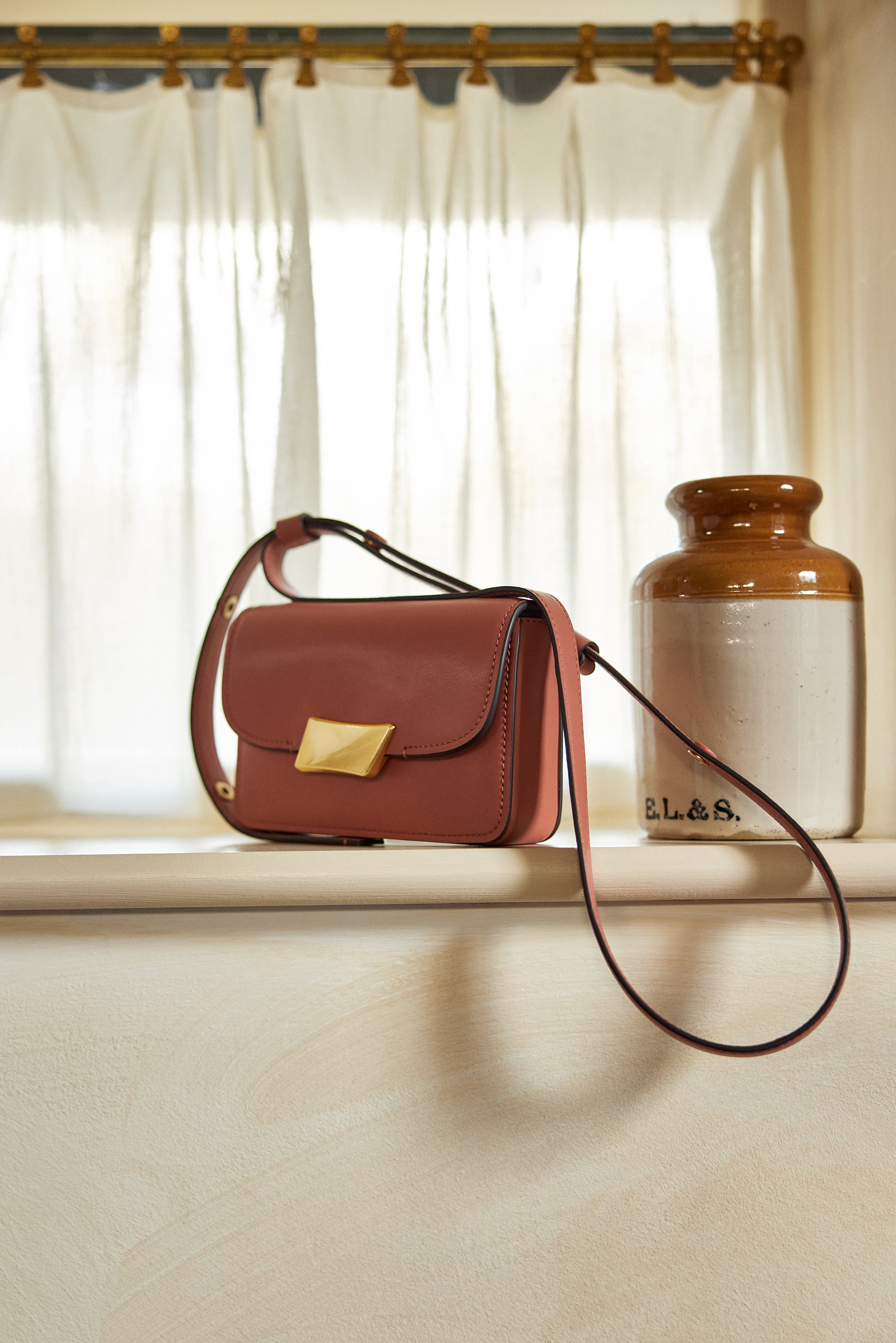 The Belsize Mini Flapover Cross Body Carnation - 113478