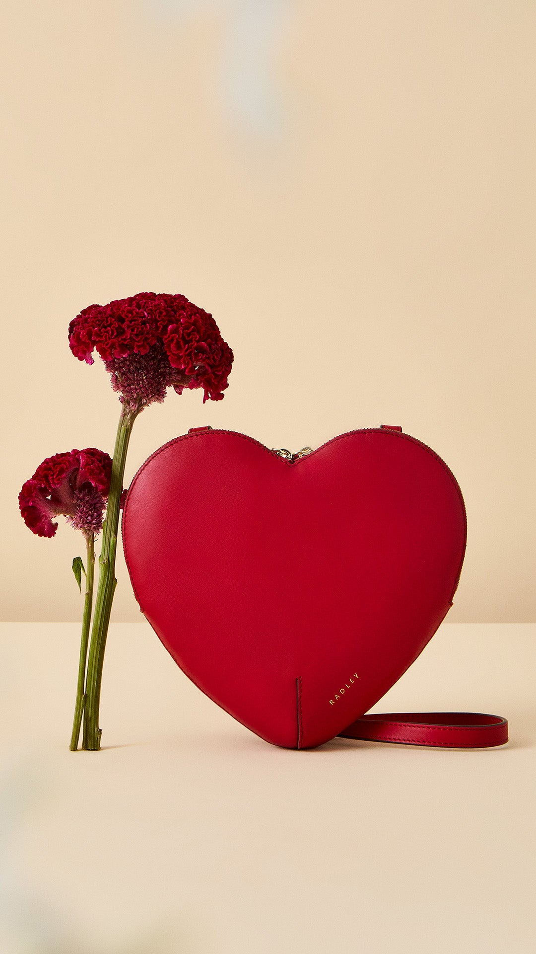 Heart Street Medium Ziptop Cross Body Poinsettia - 113080