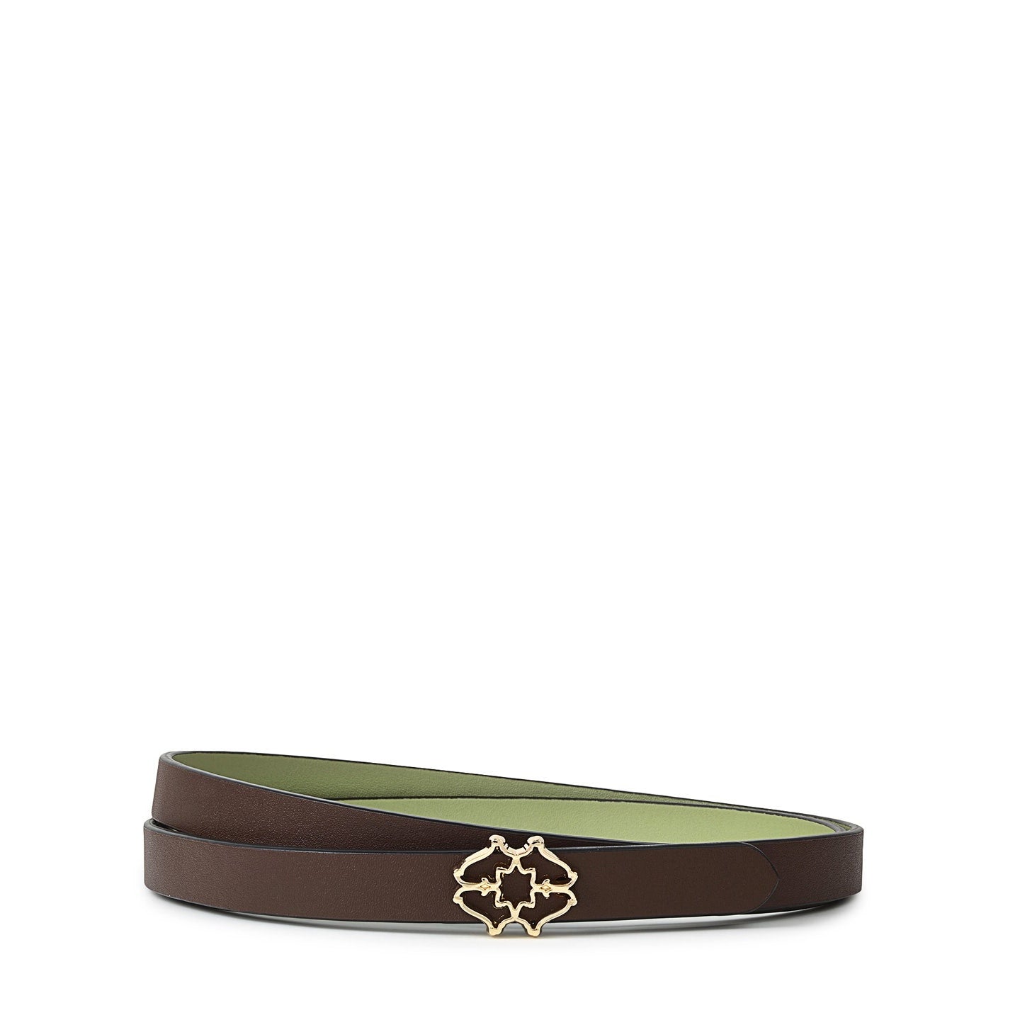 Heirloom Street Skinny Belt in Walnut - B8477208N