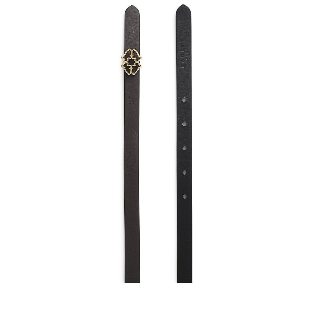 Heirloom Street Skinny Belt in Dark Cherry - B8477609O