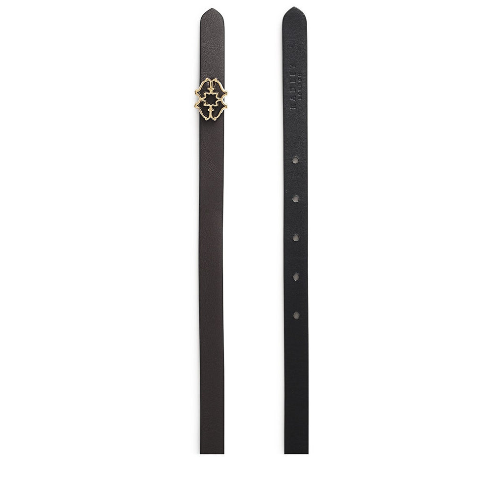 Heirloom Street Skinny Belt in Dark Cherry - B8477609O