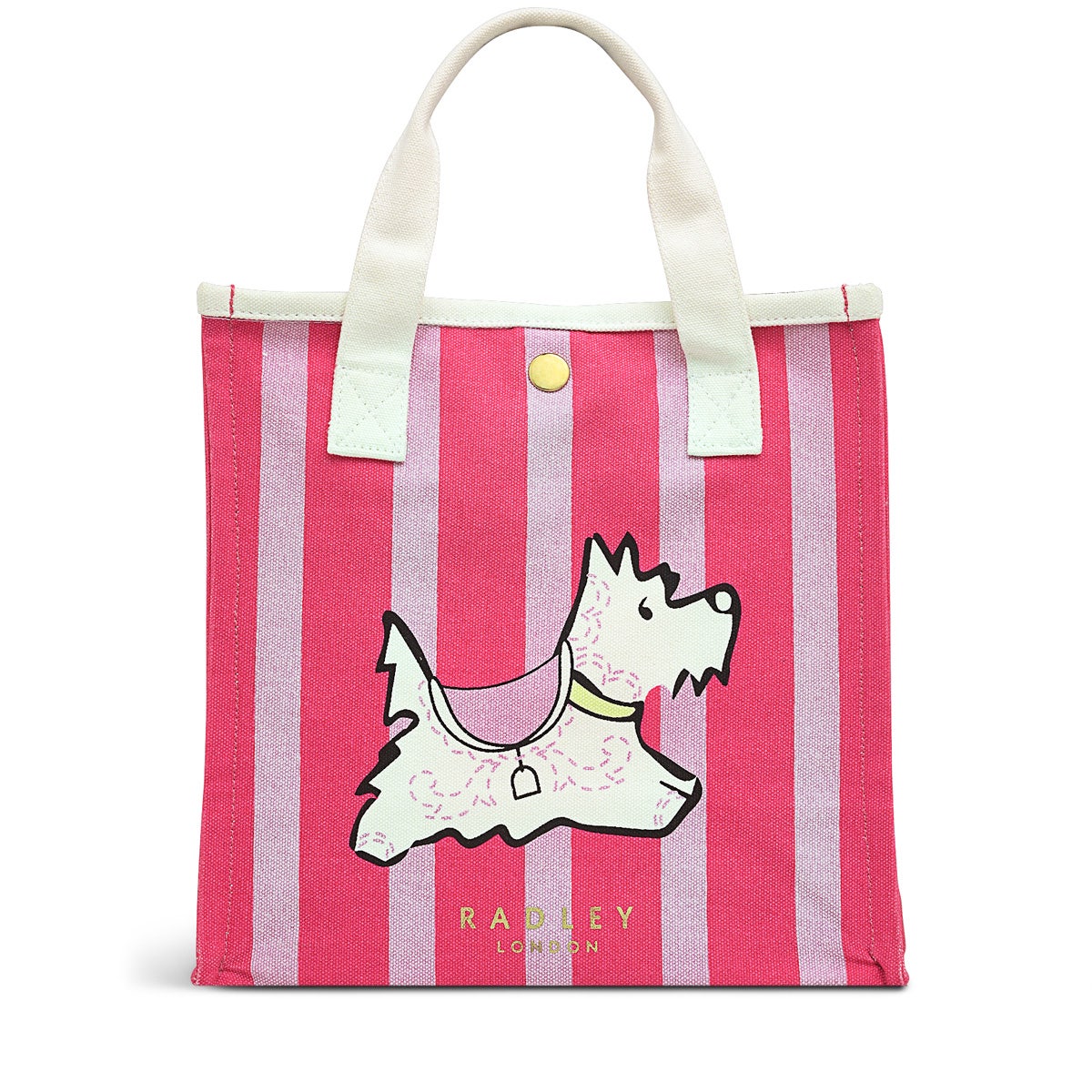 Magic Carousel Fabric Small Open Top Satchel in Coulis - C1379673