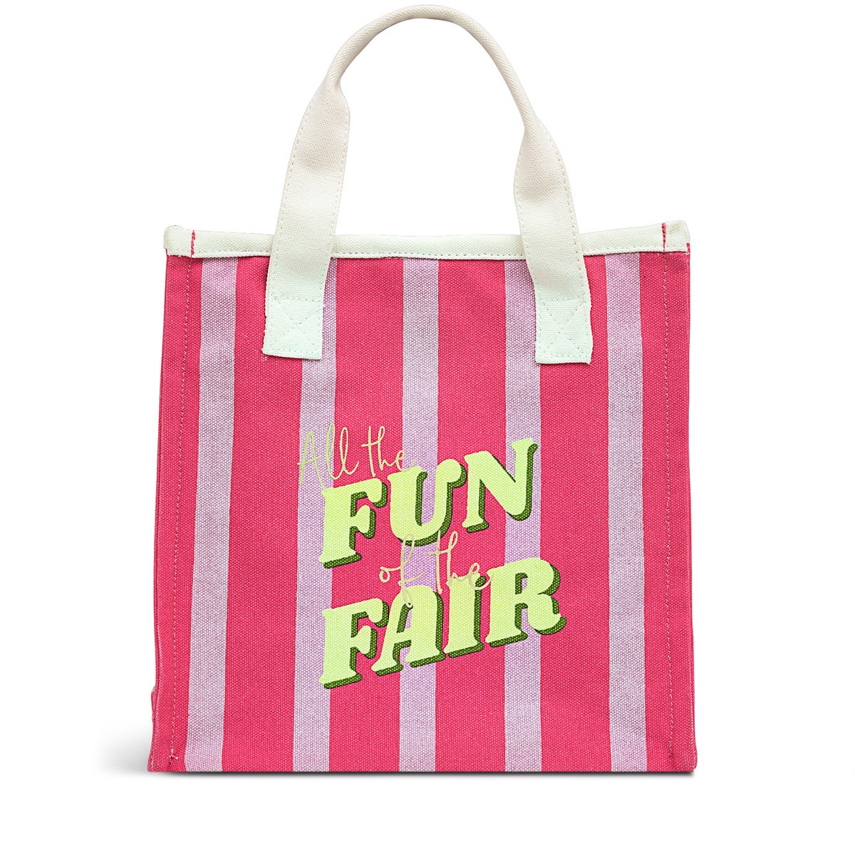 Magic Carousel Fabric Small Open Top Satchel in Coulis - C1379673