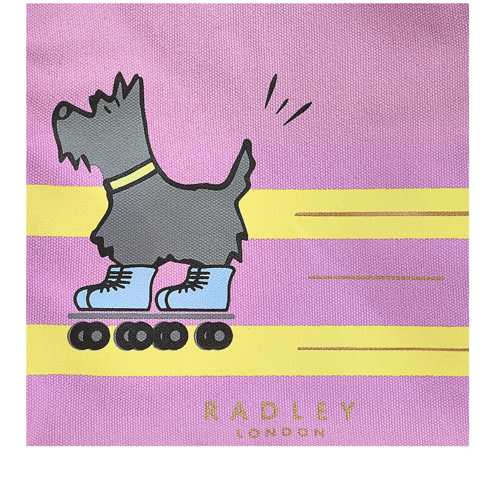 Get Your Skates On Fabric Small Open Top Satchel in Sugar Pink - C1389679