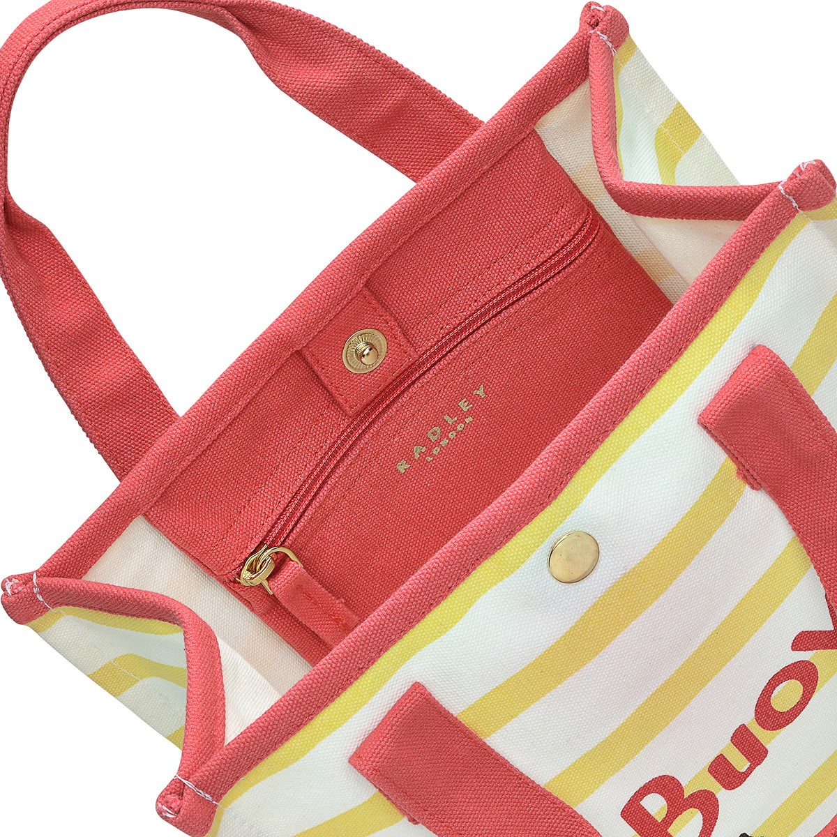 Oh Buoy Fabric Small Open Top Satchel in Natural - C1390287