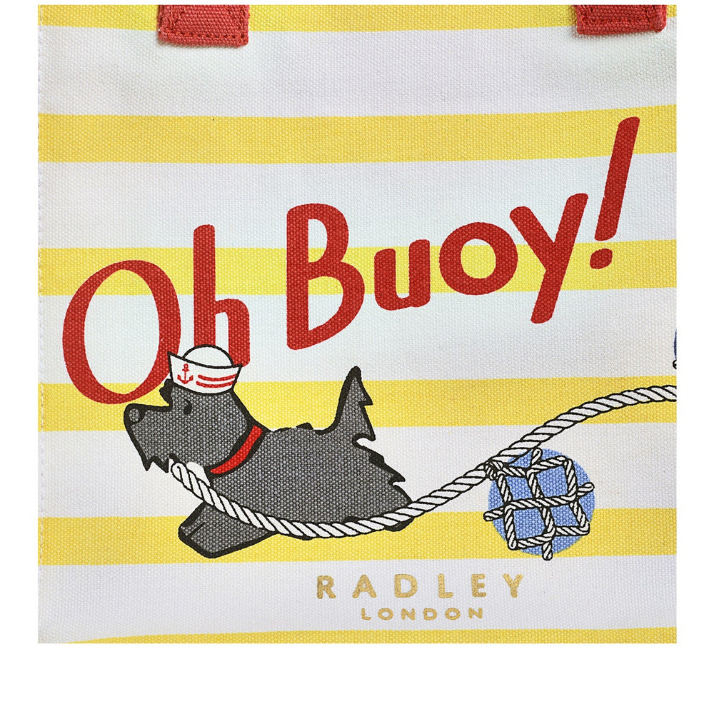 Oh Buoy Fabric Small Open Top Satchel in Natural - C1390287