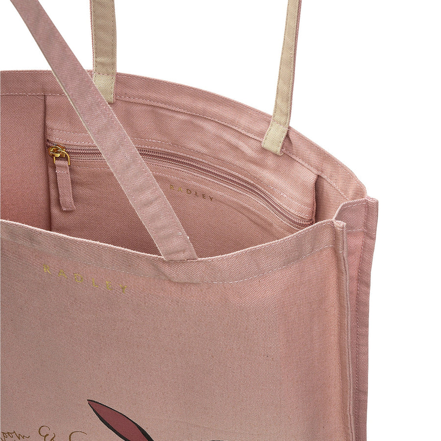 Bloom & Grow Fabric Medium Open Top Tote in Prairie Pink - C2188688