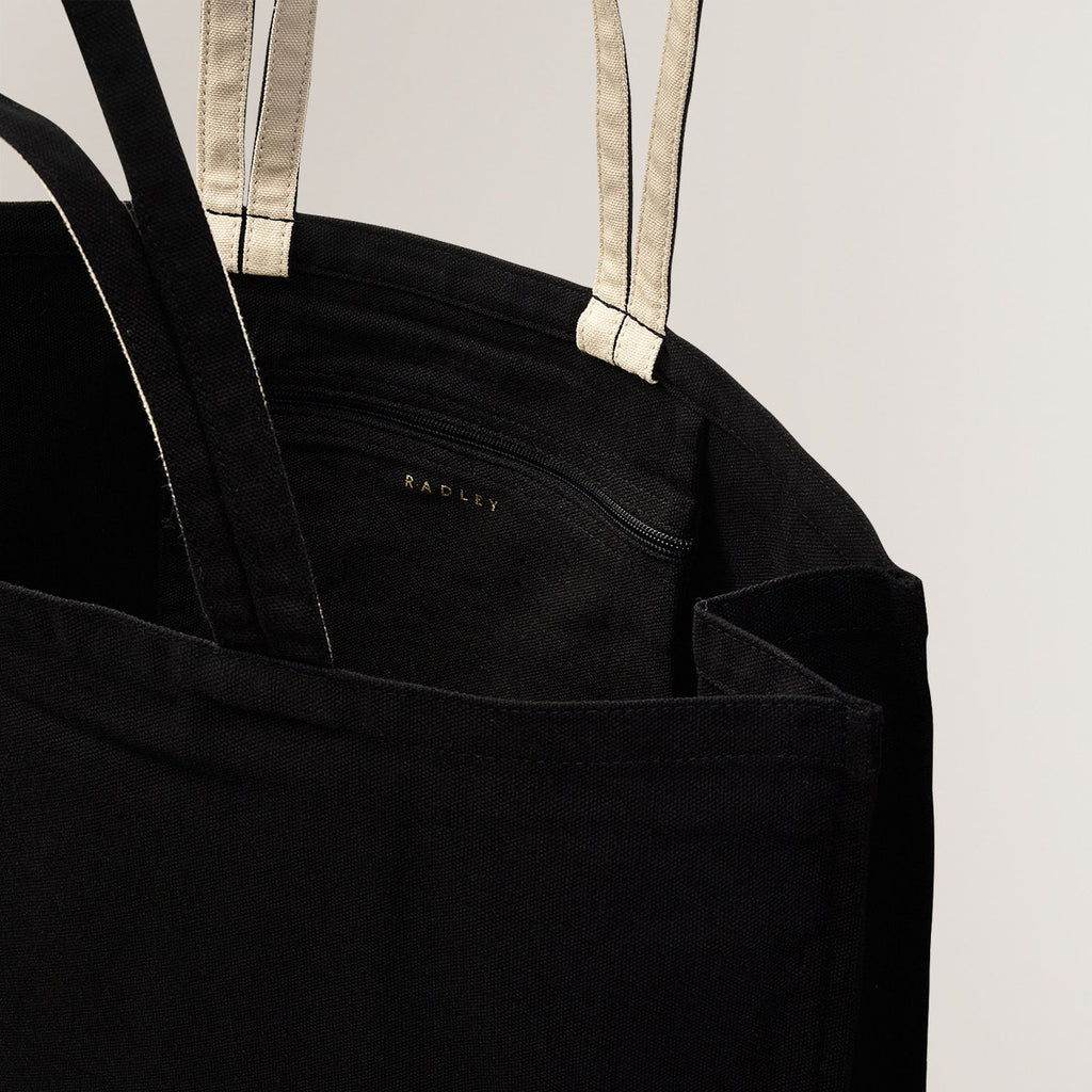Radley Fabric Large Open Top Tote in Black - C2210001