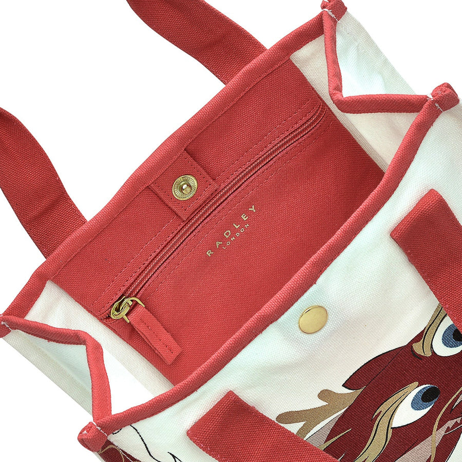 Lunar New Year SS24 Small Open Top Satchel in Natural - C8941287