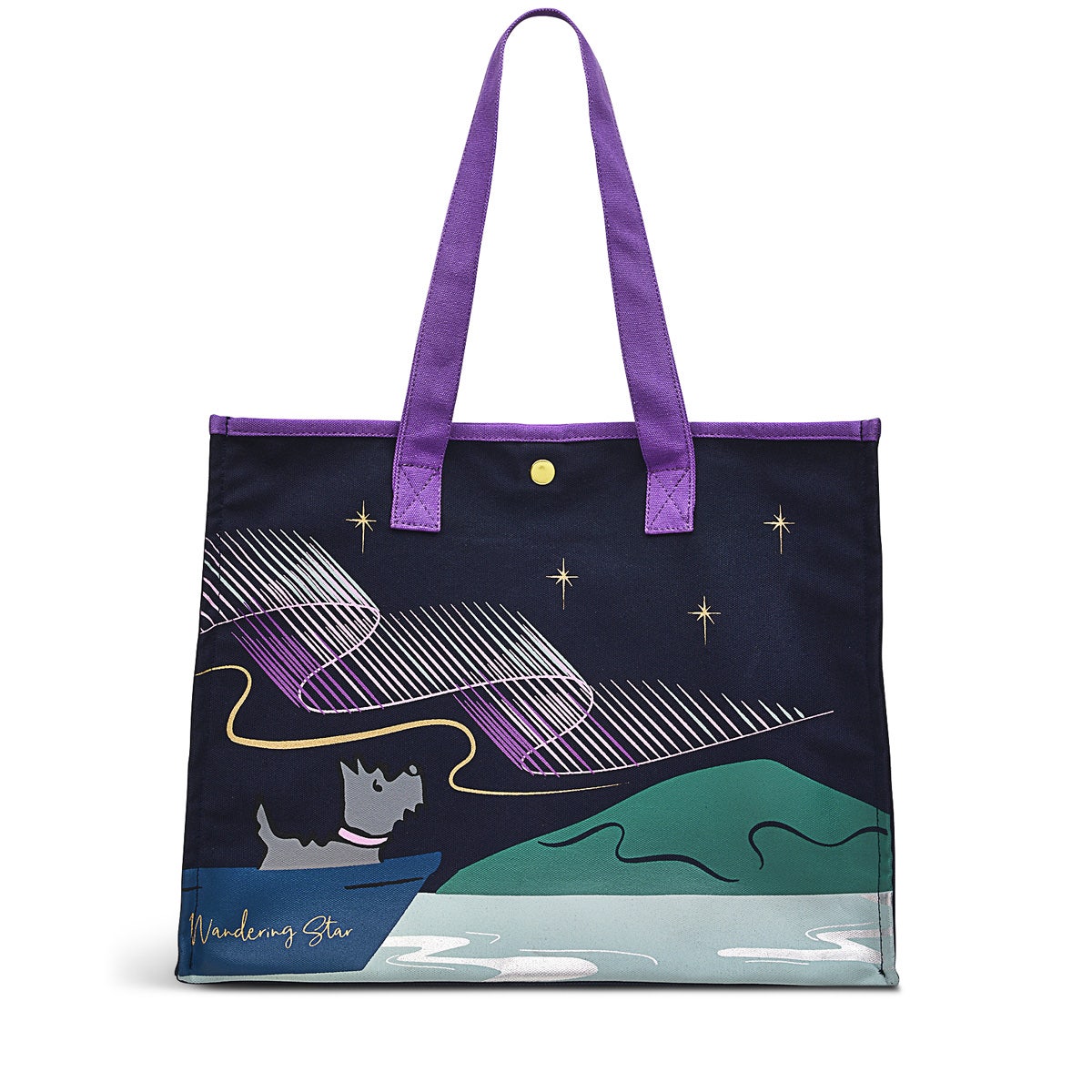 WANDERING STAR LARGE OPEN TOP TOTE INK