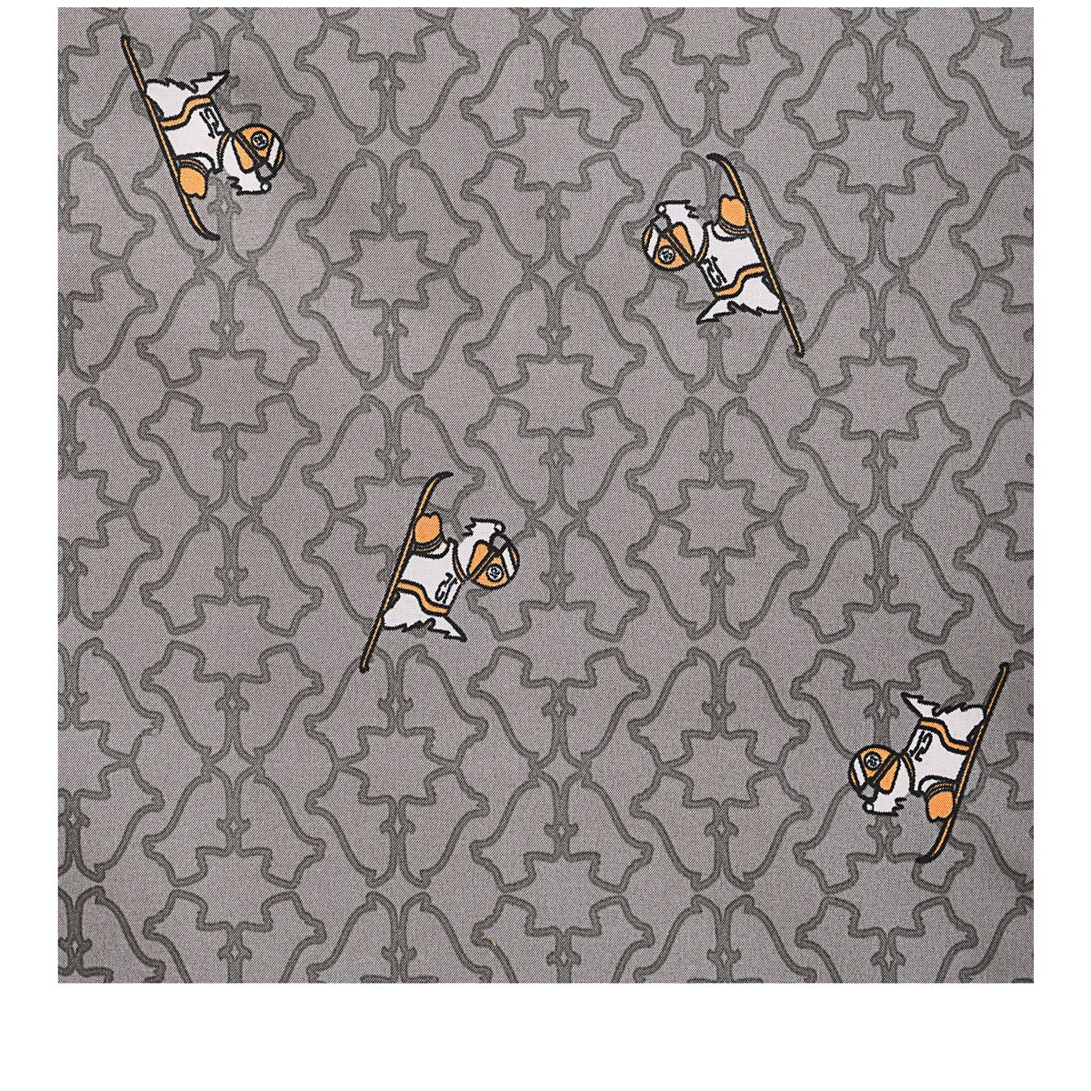 Heirloom Ski Dog Fabric Responsible Foldaway in Cloud Burst - F8932093