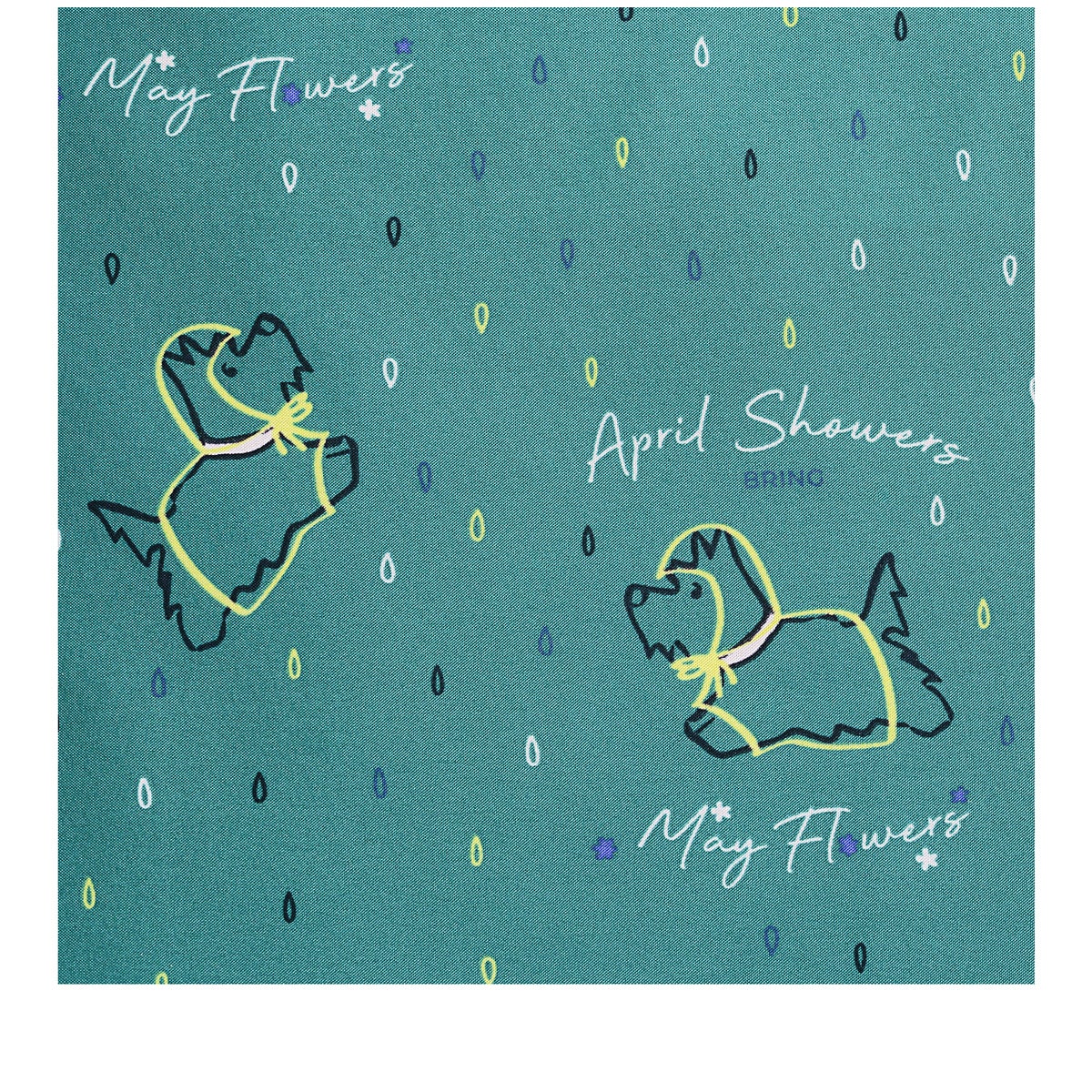 April Showers Fabric Responsible Foldaway in Ocean - F9388417