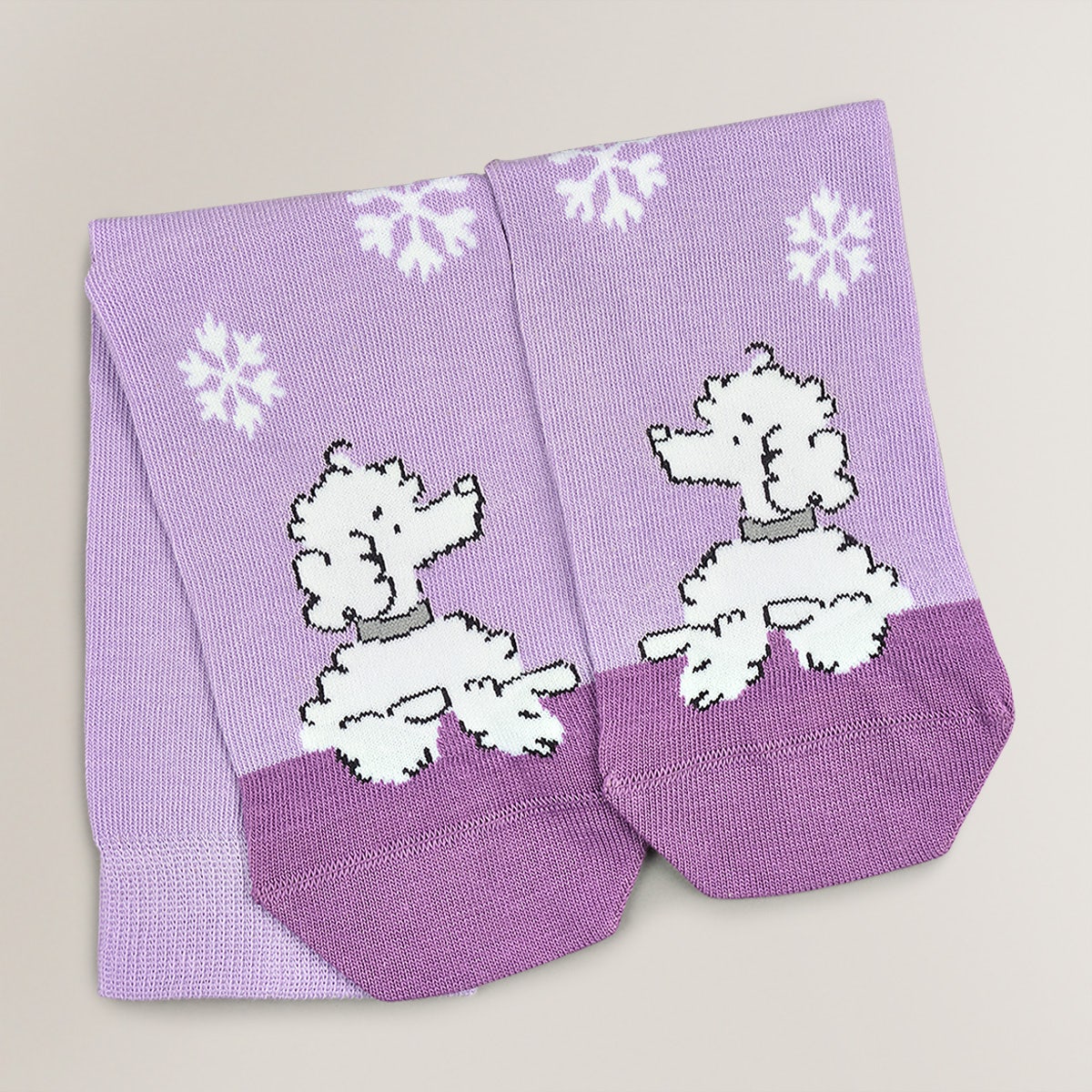 Festive Dogs Fabric 1 Pk Dog Socks in Bellflower - G2500534