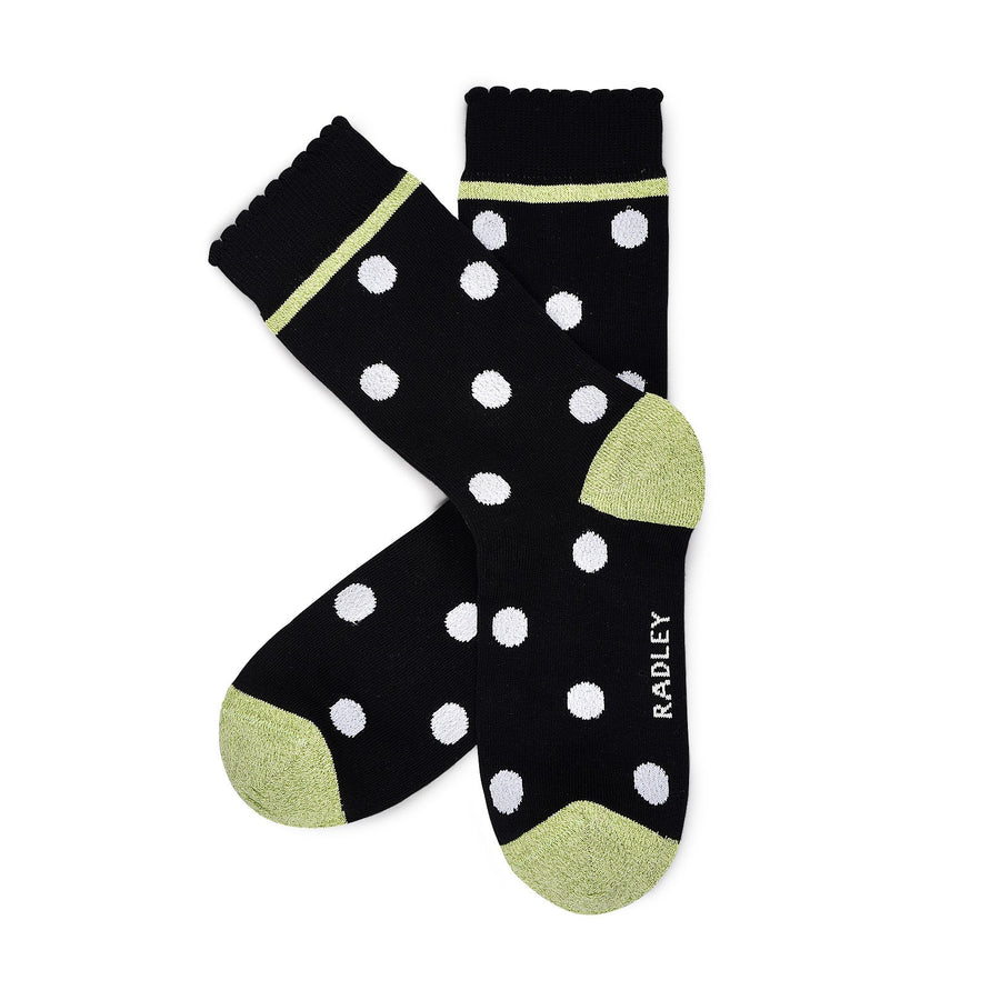 Radley Floral Fabric Sock Set in Black - G2503001