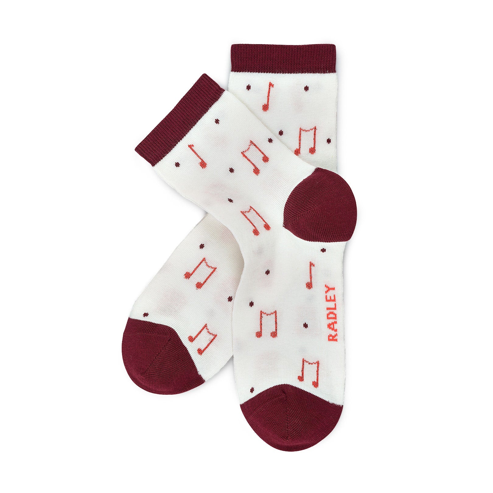 Song Birds Fabric Sock Set in Cranberry - G2505604