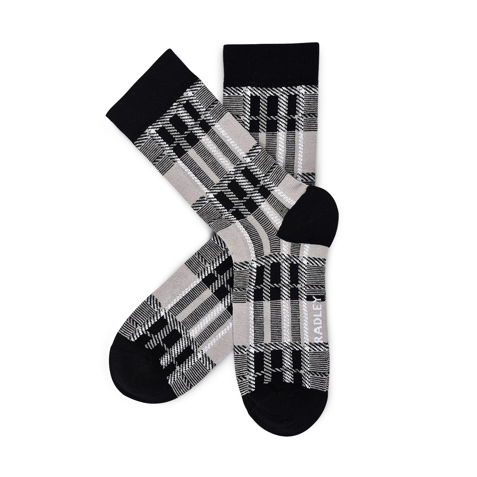 Radley Check Fabric Sock Set in Ash - G250636