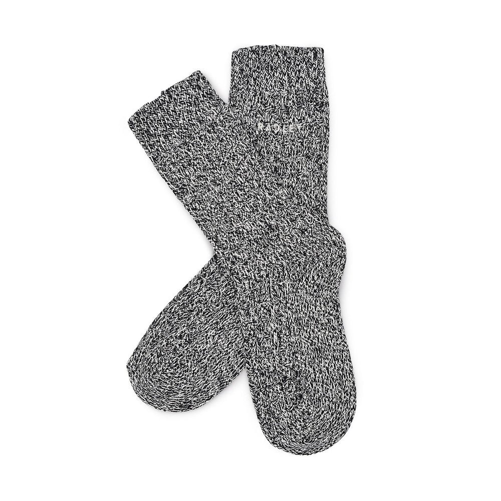 Chunky Knit Fabric 1 Pk Chunky Knit Socks in Black - G2510001