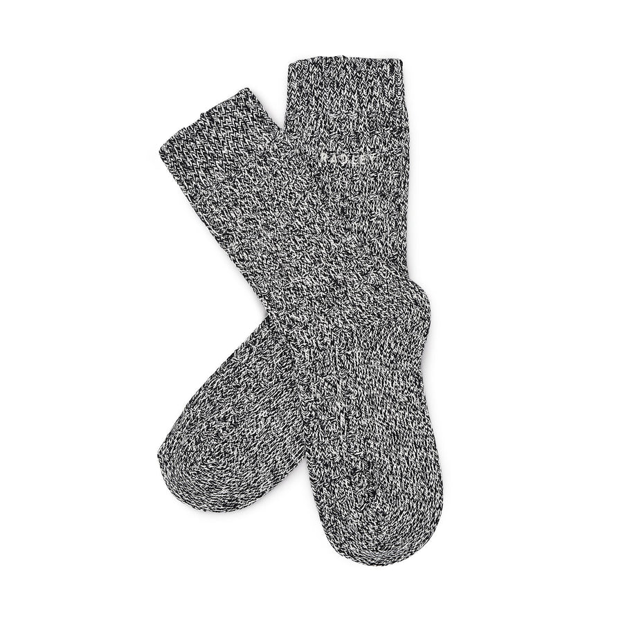 Chunky Knit Fabric 1 Pk Chunky Knit Socks in Black - G2510001