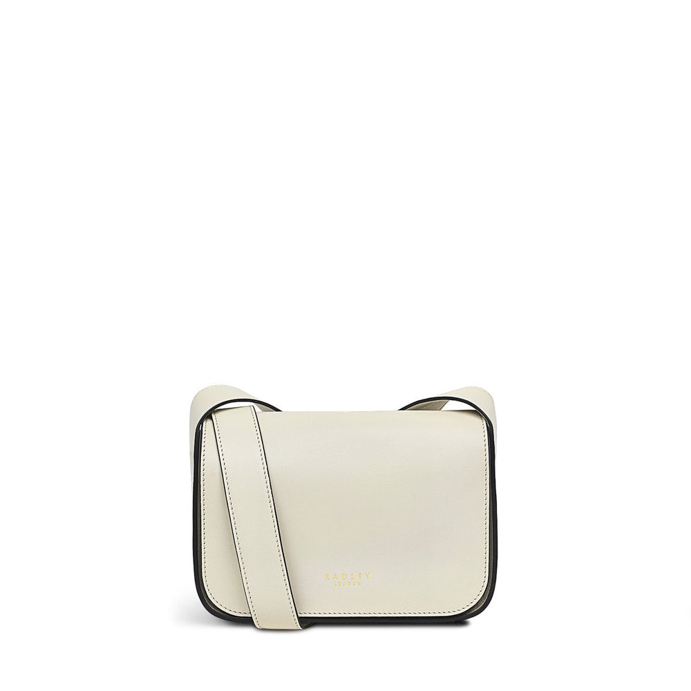 Westwell Lane Leather Small Flapover Crossbody Bag in Chalk - H1238109