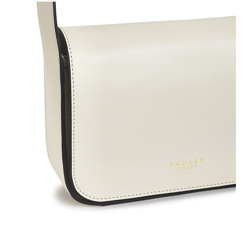 Westwell Lane Leather Small Flapover Crossbody Bag in Chalk - H1238109